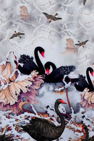 荷叶印花花型图片