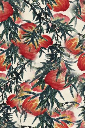 中国风印花花型图片
