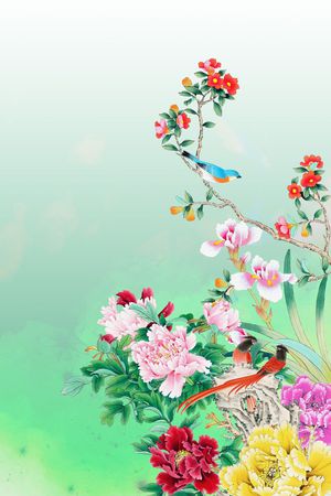 中国风印花花型图片