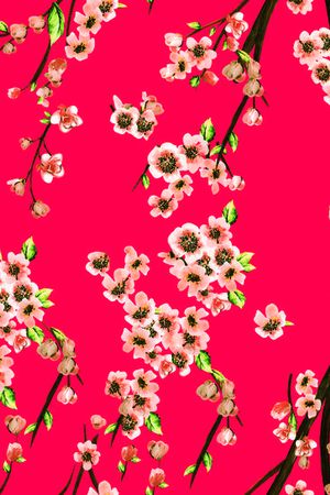 树枝印花花型图片