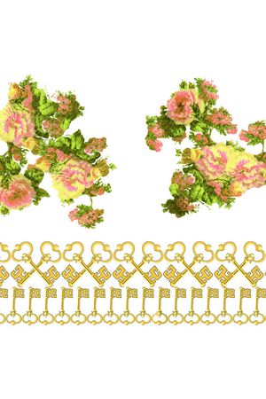 锁匙印花花型图片