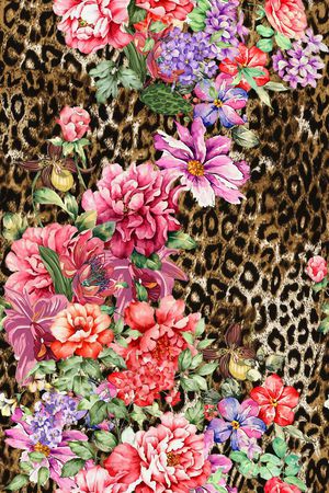 花朵。印花花型图片