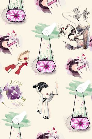 手绘首饰印花花型图片