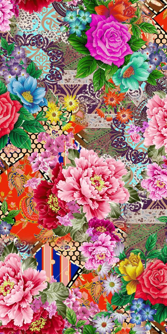 花卉印花花型图片