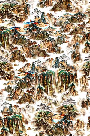 国画印花花型图片