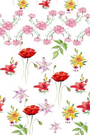 乱花印花花型图片