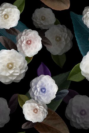 兰花印花花型图片