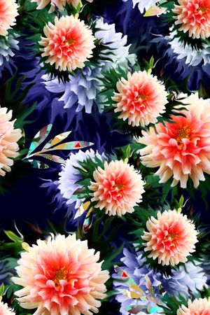 花朵印花花型图片
