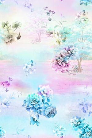 牡丹印花花型图片