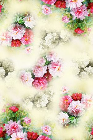 大花印花花型图片