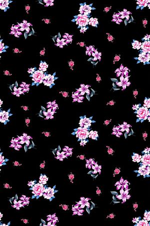 小碎花印花花型图片