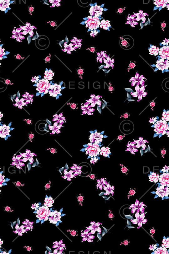 小碎花印花花型图片