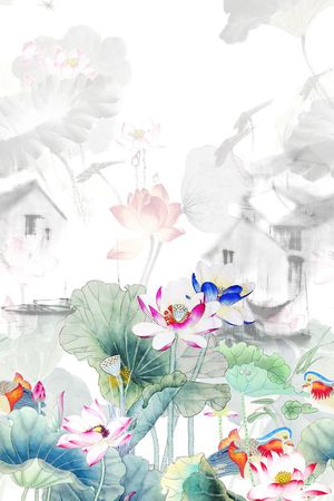 花卉印花花型图片