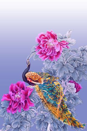 洋阳--定位印花花型图片