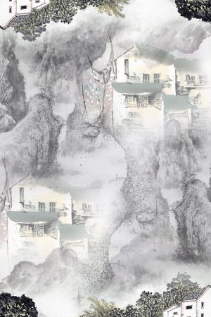 山川印花花型图片