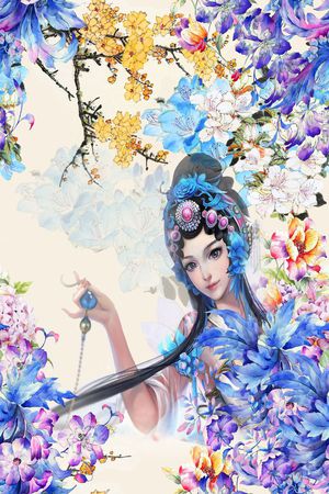 花朵印花花型图片