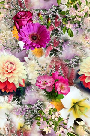 花朵印花花型图片
