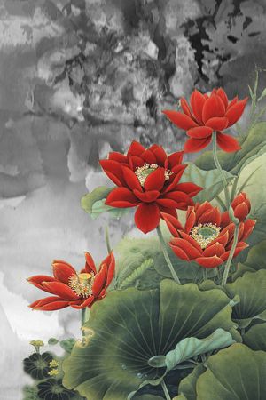 大花印花花型图片