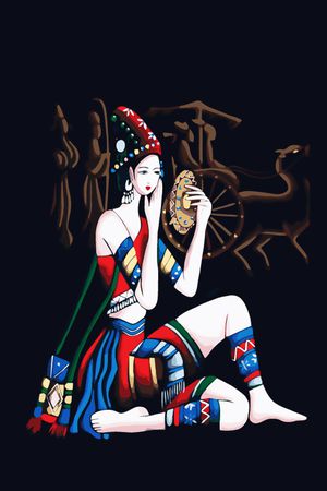民族风印花花型图片