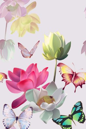 花卉印花花型图片