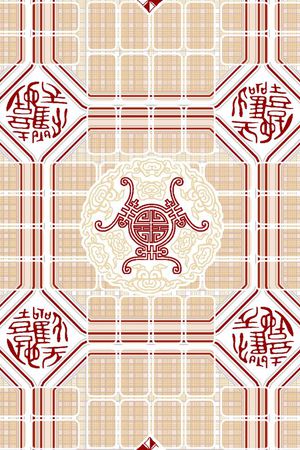 几何印花花型图片