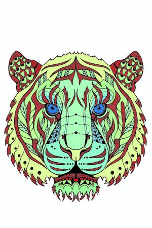 野兽印花花型图片