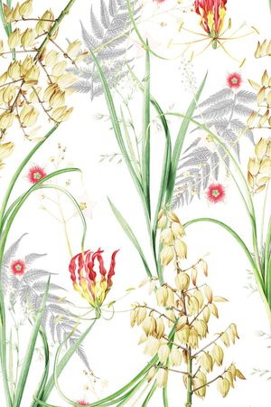 小碎花印花花型图片