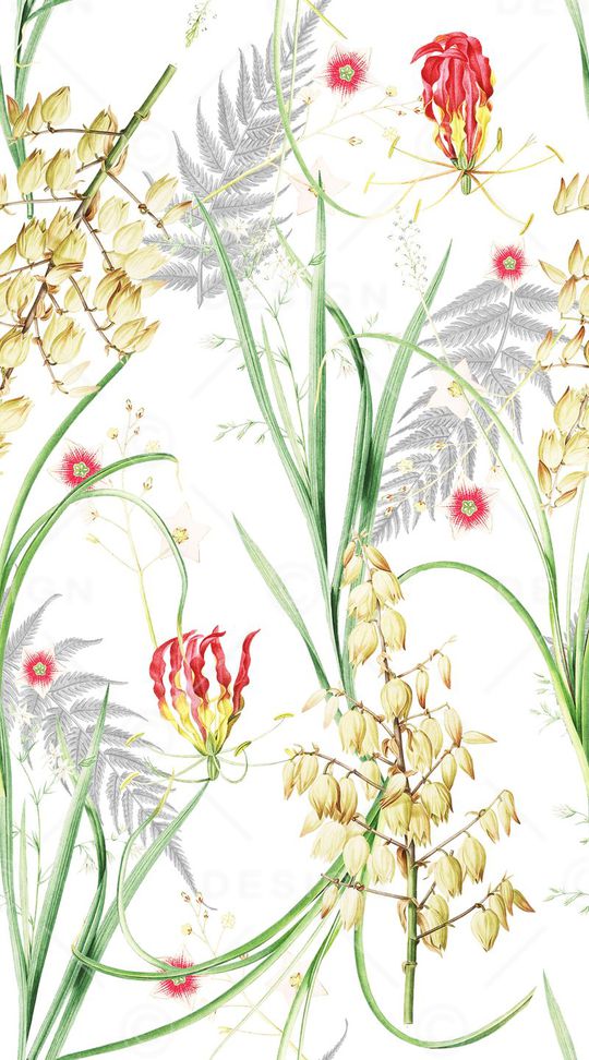 小碎花印花花型图片