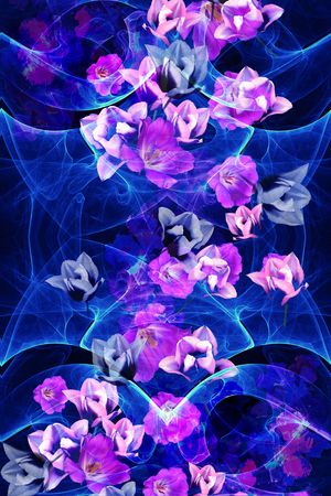 花卉印花花型图片