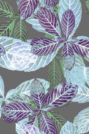 植物、现代、休闲印花花型图片