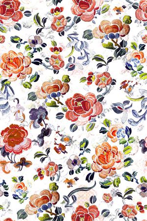 绣花印花花型图片