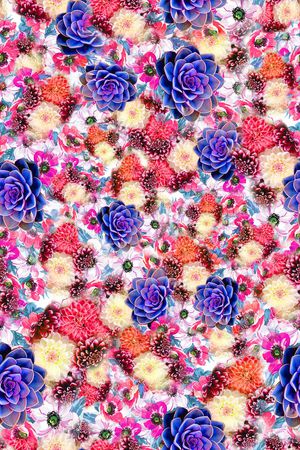花卉印花花型图片