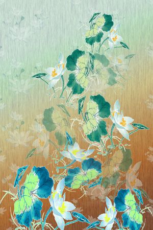 花卉花丛印花花型图片