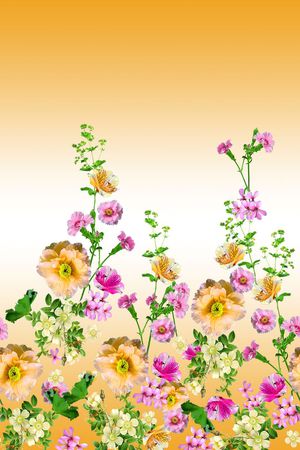 小碎花印花花型图片