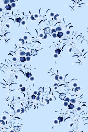 花卉印花花型图片