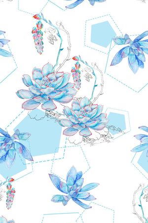 几何印花花型图片