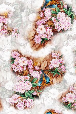花卉印花花型图片