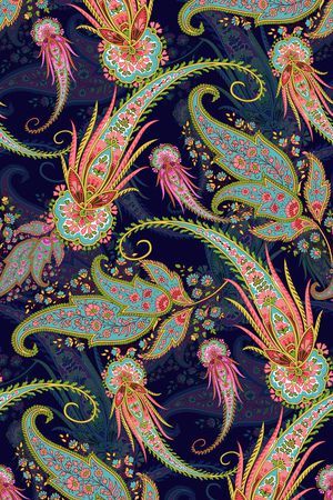 佩斯利印花花型图片