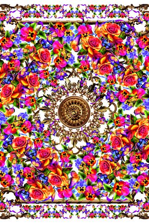 colorful印花花型图片