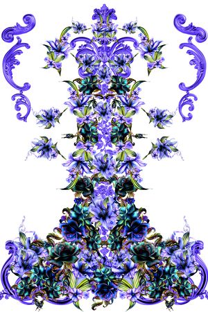 Beautiful印花花型图片