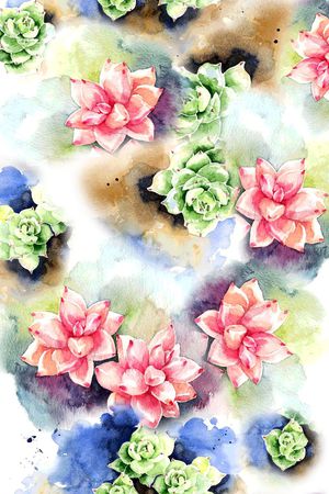 花卉印花花型图片