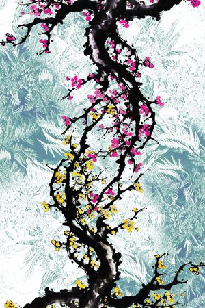 中国风印花花型图片