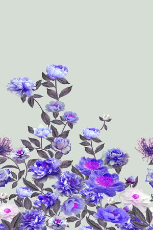手绘印花花型图片