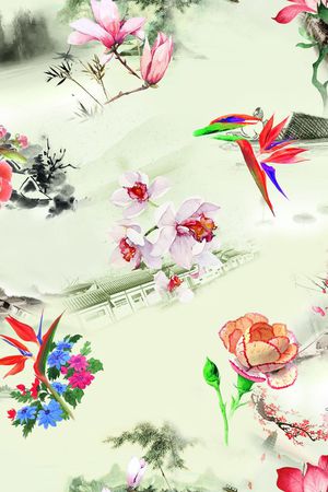 民族风印花花型图片
