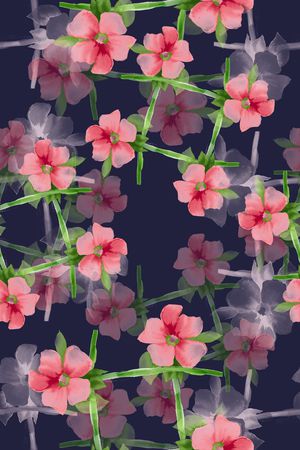 时尚花卉印花花型图片