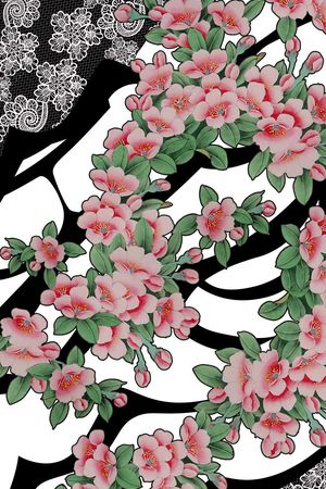 花卉印花花型图片