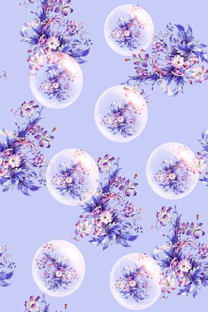 花卉印花花型图片