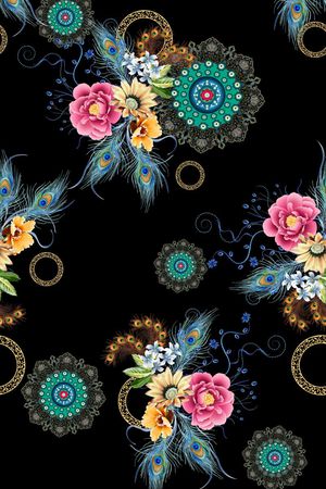 流行时尚印花花型图片