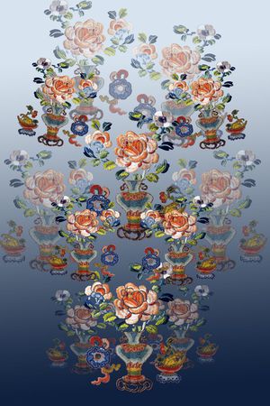 中国风印花花型图片