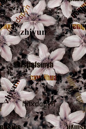 时尚抽象花朵花卉数码印花印花花型图片